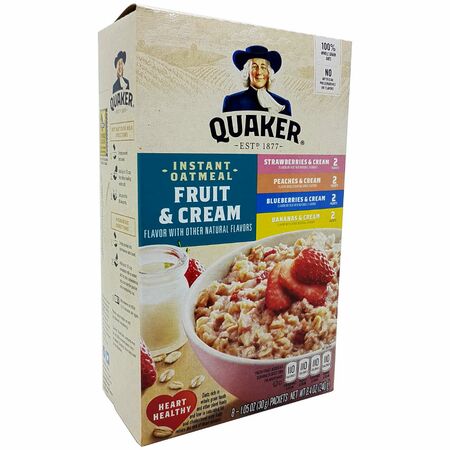 Quaker instant Oatmeal Artifical Fruit&Cream (MHD...
