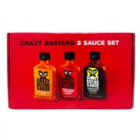 Crazy Bastard 3 Sauce Set – Ghost Pepper &...