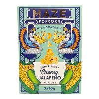 Maze - Popcorn Microwavable Cheesy Jalapeno, 3x80g