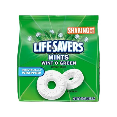 Lifesavers Mints Wint-O-Green Candy Bonbon, 368g, Life Savers