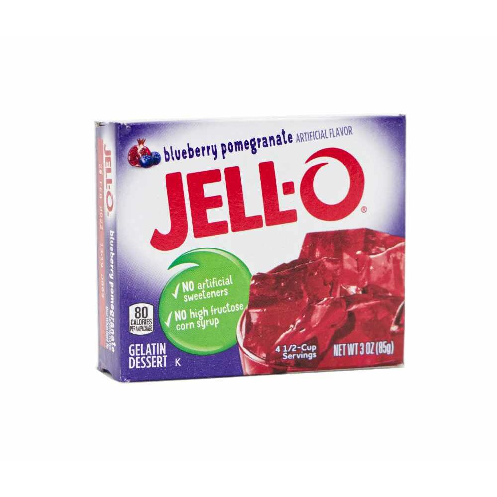 Jell-O Gelatin Dessert Blueberry Pomegranate (MHD 28.02.2022)
