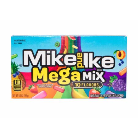 Mike and Ike 10 Flavors Mega Mix Kaudragees, 120g