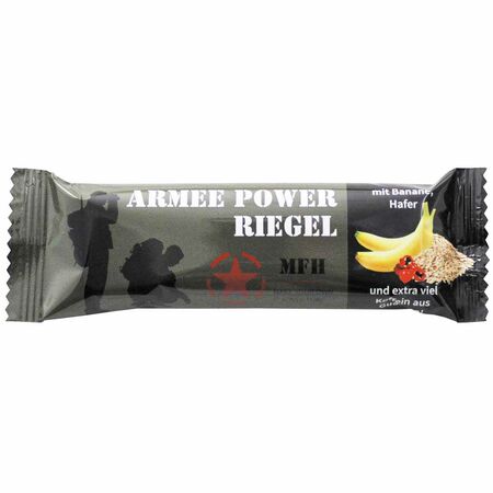 Armee Power Riegel, Haferriegel mit Banane und Guarana, koffeinhaltig